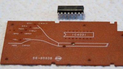 NES Gamepad Chip/Wire Removed 2
